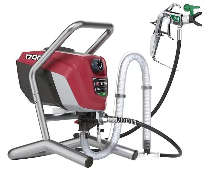 Titan ControlMax 1700 Airless Paint Sprayer, With Stand, Interior/Exterior Use