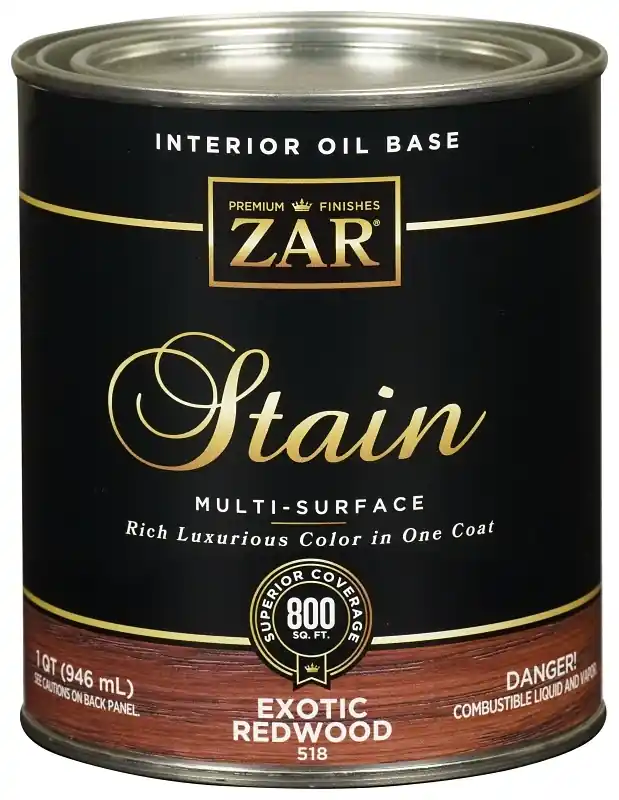 Interior Wood Stain, Exotic Redwood, Qt.