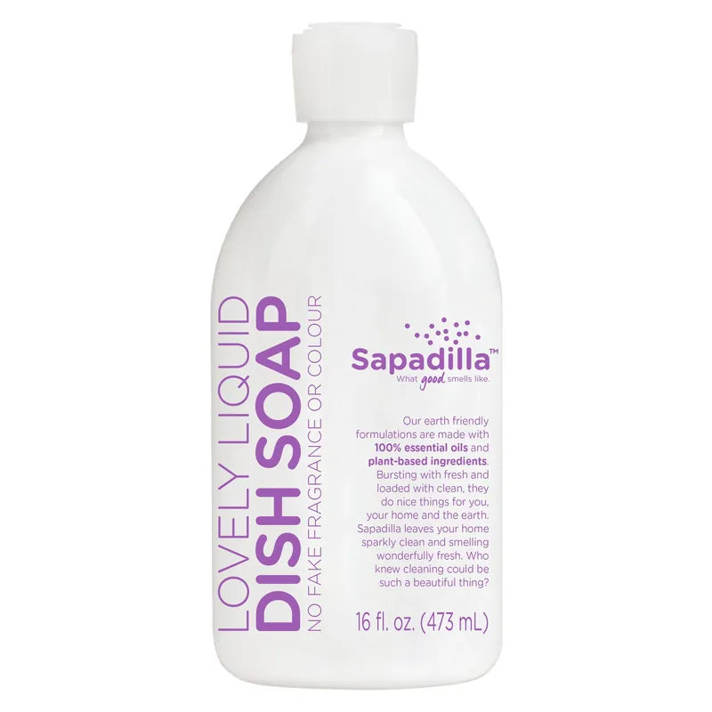 Sapadilla Lavender Scent Liquid Dish Soap 16 Oz