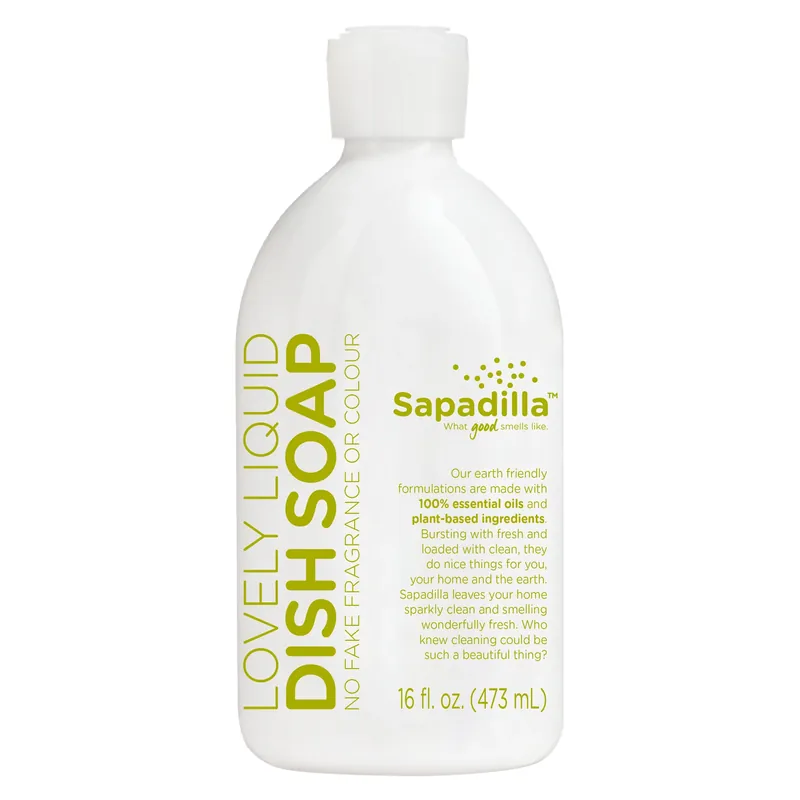 Sapadilla Rosemary Scent Liquid Dish Soap 16 Oz