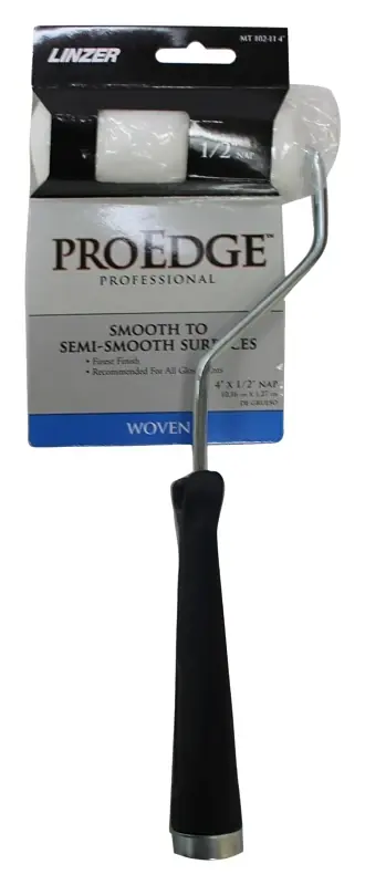 Pro Edge 4 In. W Mini Paint Roller Frame And Cover With Threaded End