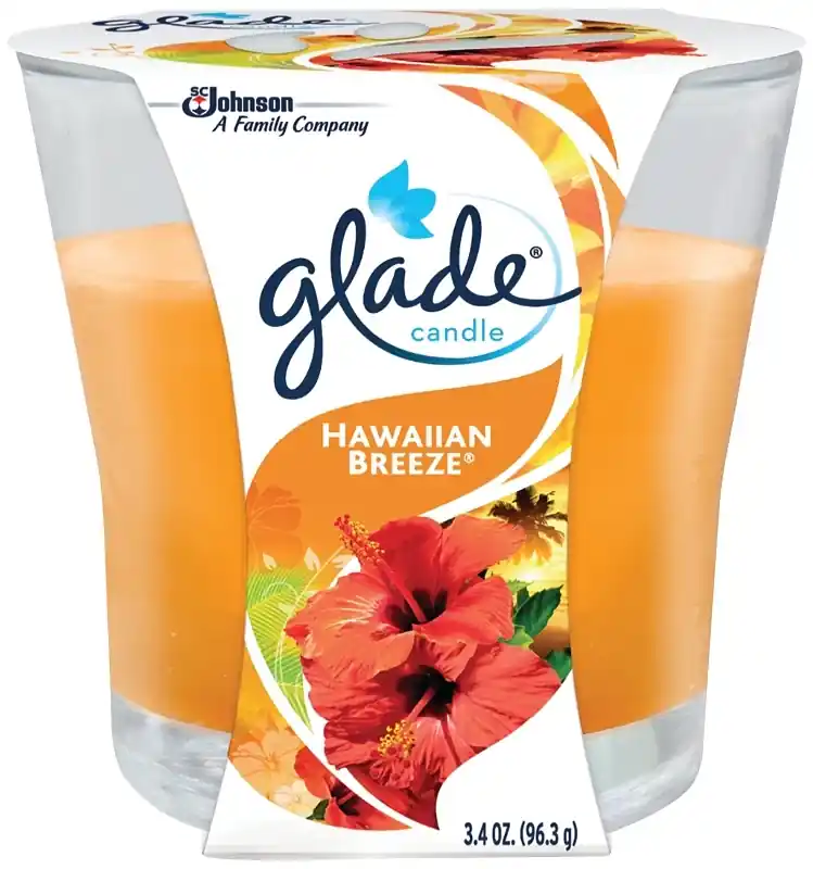 Scented Candle, Hawaiian Breeze Scent, 3.4-oz.