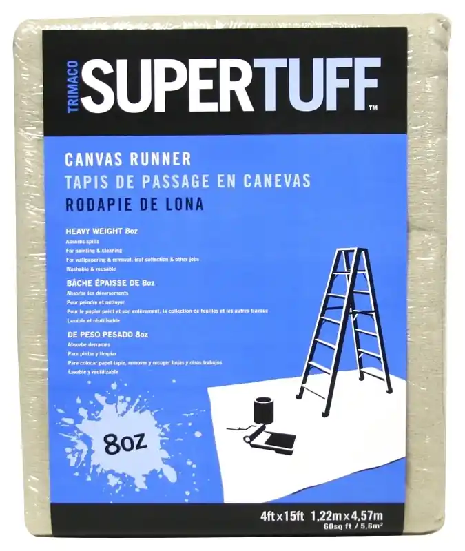 Trimaco SuperTuff 4 Ft. W X 15 Ft. L 8 Oz Canvas Runner 1 Pk