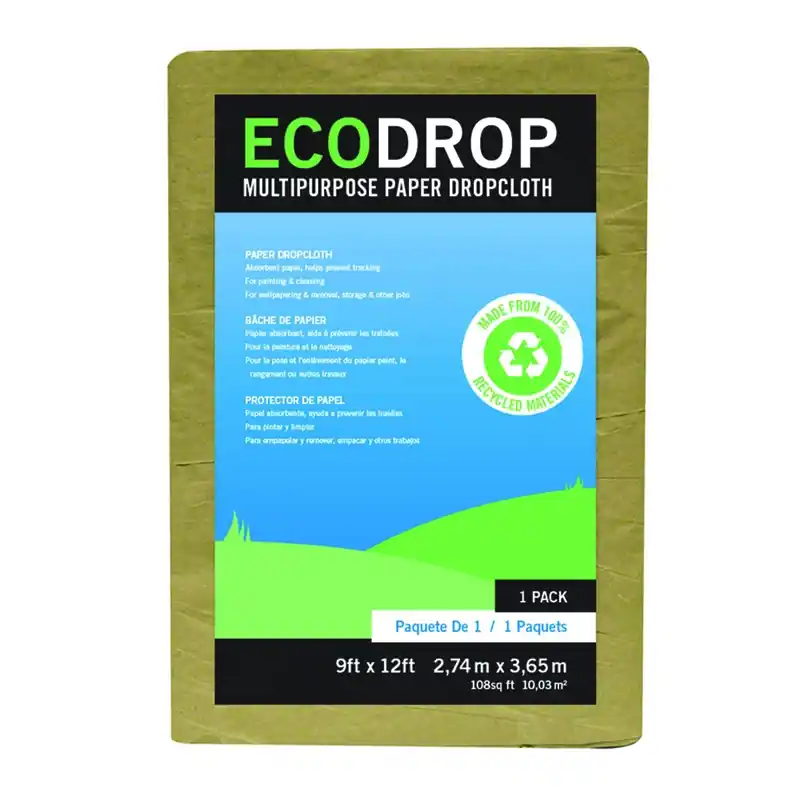 Trimaco EcoDrop 9 Ft. W X 12 Ft. L Paper Drop Cloth 1 Pk
