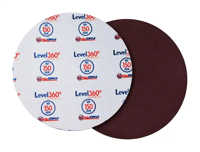 Full Circle Level 360 8.75 In. Aluminum Oxide Hook And Loop Sanding Disc 150 Grit Very Fine 5 Pk