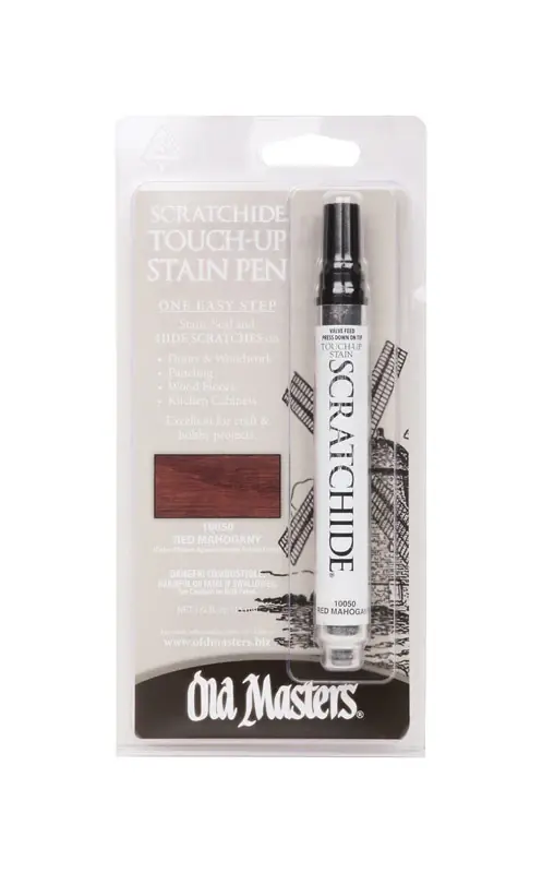 Scratchide Touch-Up Pen, For Wooden Surfaces, Red Mahogany