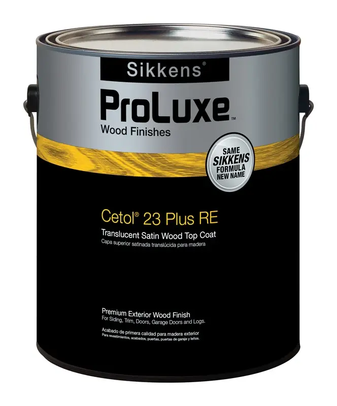 ProLuxe 23 Top Coat Wood Finish, Transparent Satin, Natural, 1-Gallon