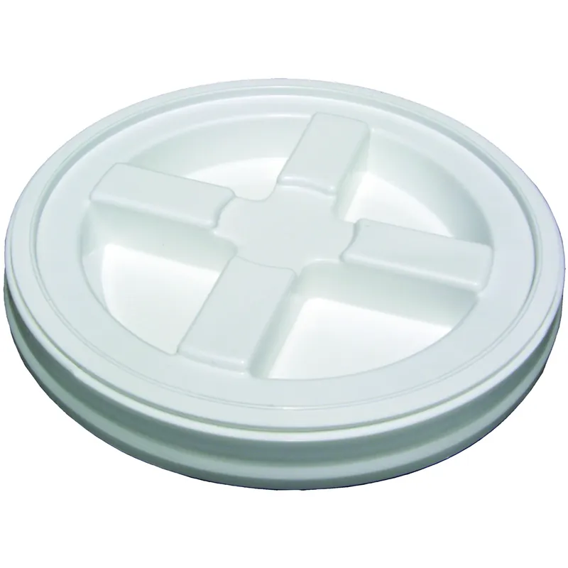 White Polyethylene Paint Pail Lid, 12.25 In Diameter, Model 500435