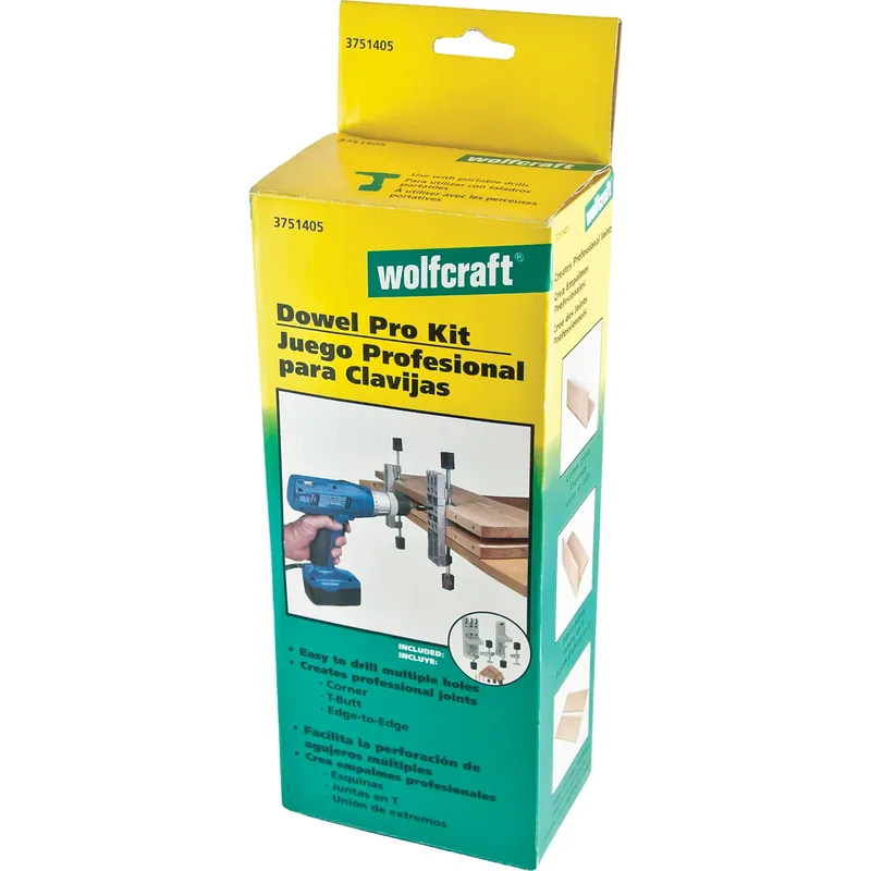 Dowel Pro Doweling Jig Kit 1-1/4 In. Aluminum 67 Pieces
