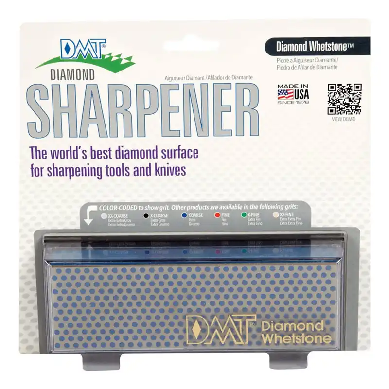 6 In. Coarse Diamond Whetstone Sharpener With Case And Rubber Feet