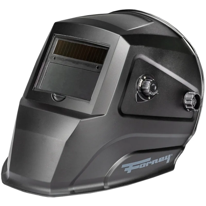 Premier Series Welding Helmet, Auto-Darkening, Black Matte