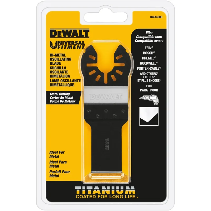 Oscillating Wood & Nail Cutting Blade, Titanium, Universal