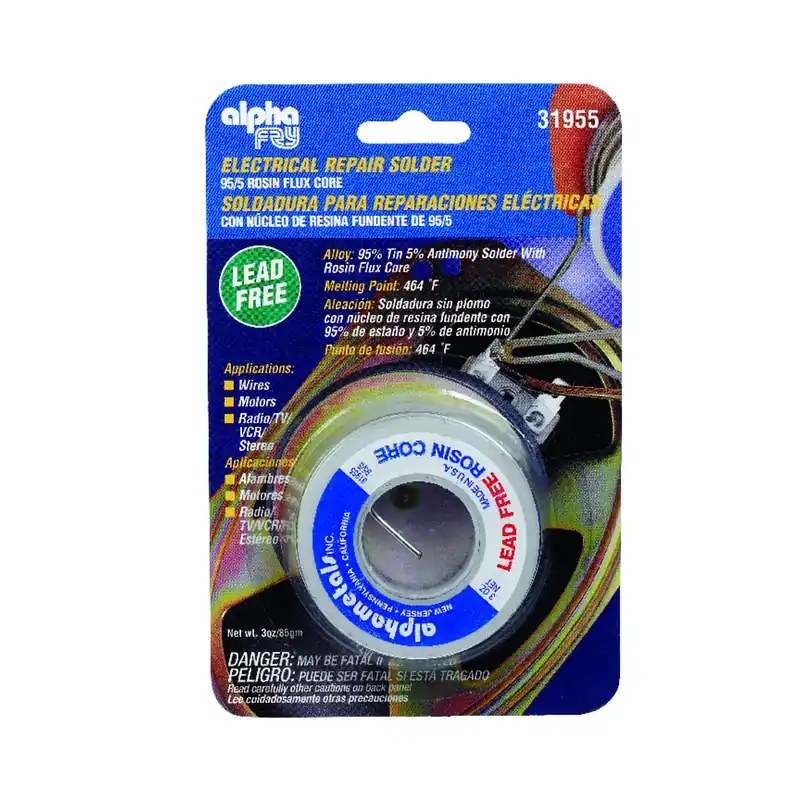 Lead-Free Electrical Solder, 3-oz., .062-Diameter