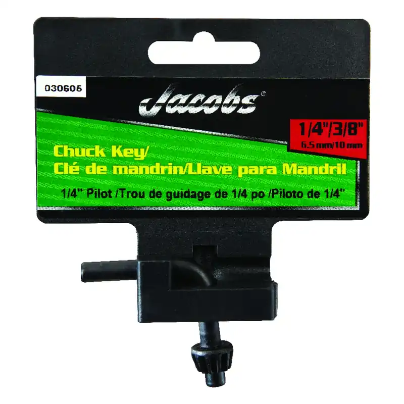 L-Chuck Key, 1/4 In. Pilot Shank, 3/8 In.