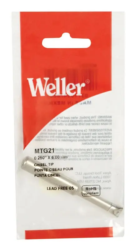 Lead-free Copper Soldering Tip 0.25 In. Diameter Chisel For Wlir Series