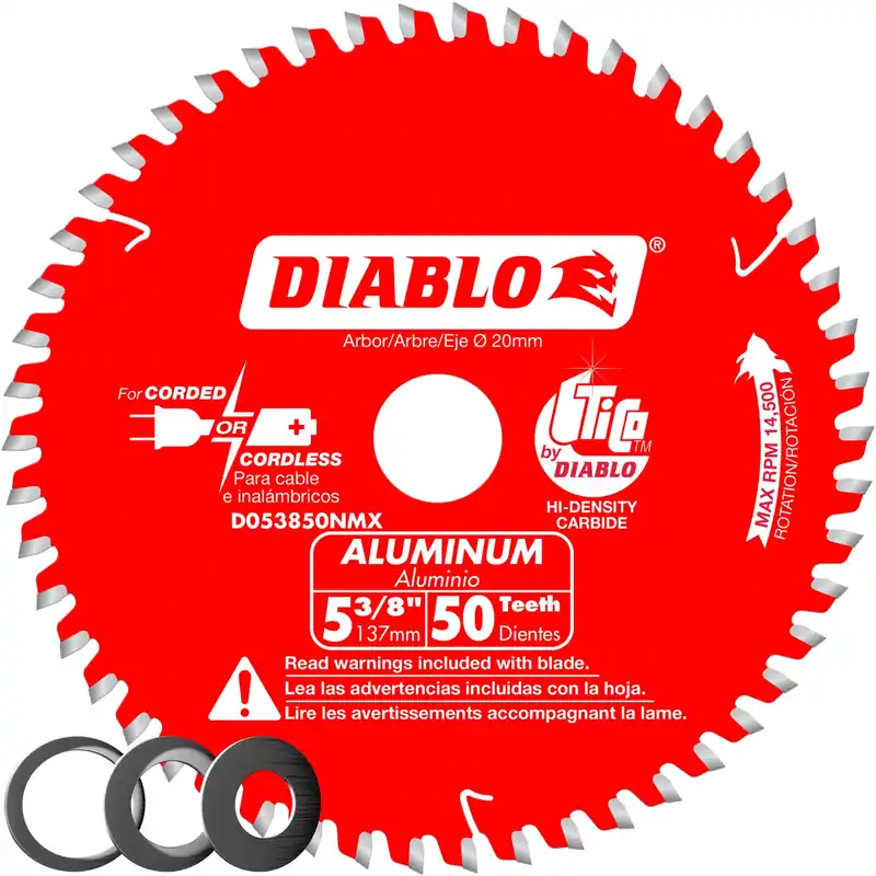 Diablo 5-3/8 In. D X 20 Mm TiCo Hi-Density Carbide Circular Saw Blade 50 Teeth 1 Pk