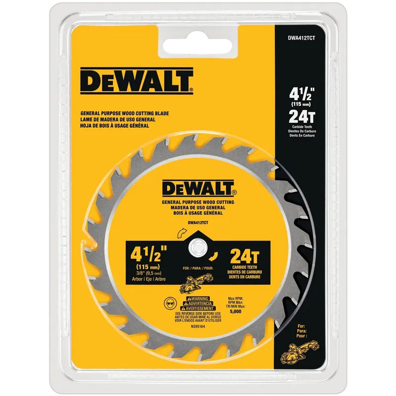 Wood Circular Saw Blade, 24-Tooth X 4-1/2 In.