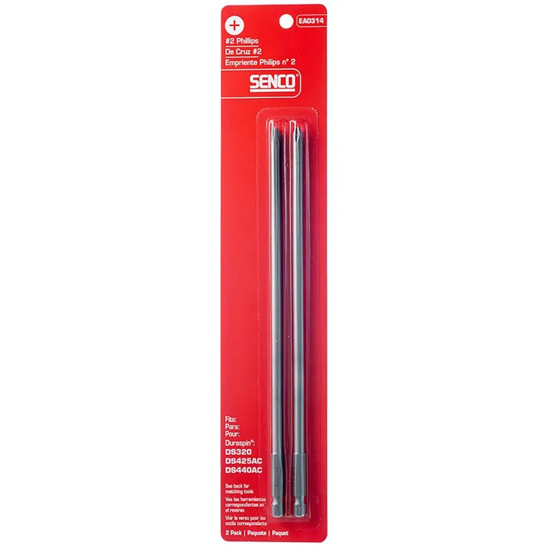 Senco DuraSpin Phillips 2 X 9 In. L Replacement Bit Steel 2 Pk