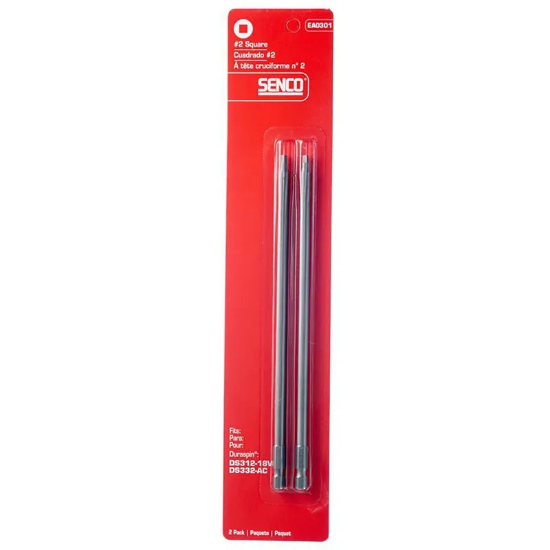 Senco DuraSpin Square 2 X 7-1/2 In. L Replacement Bit Steel 2 Pk