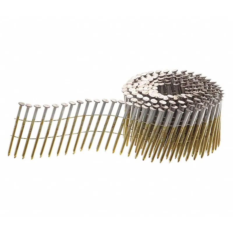 Senco 2-1/4 In. L Angled Coil Hot-Dip Galvanized Nails 15 Deg 3,600 Pk