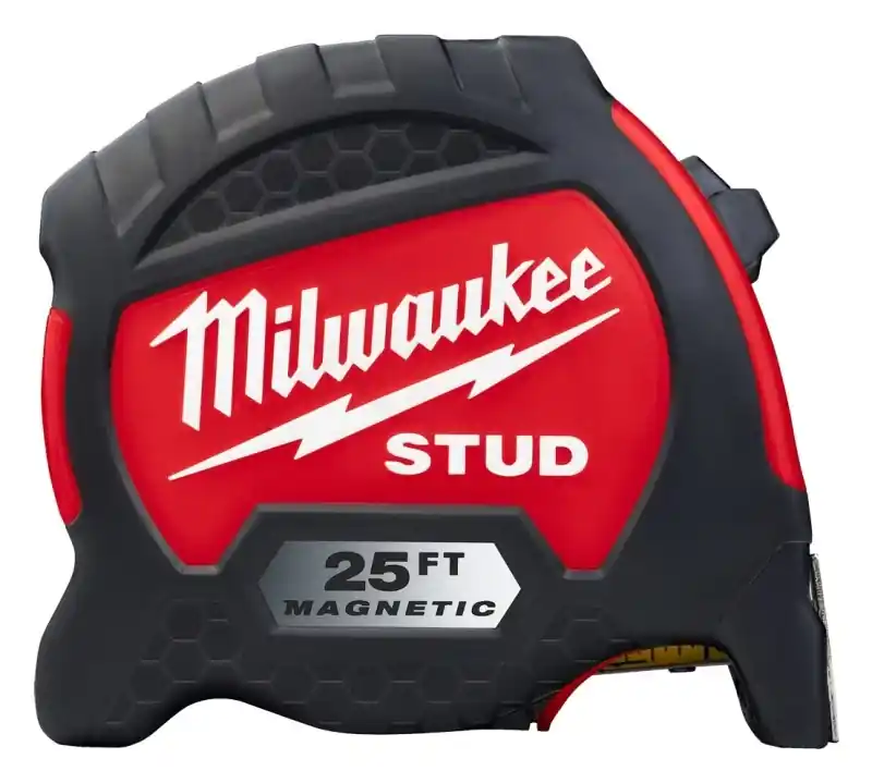 Milwaukee Stud 25 Ft. L X 1-5/16 In. W Compact Wide Blade Magnetic Tape Measure 1 Pk