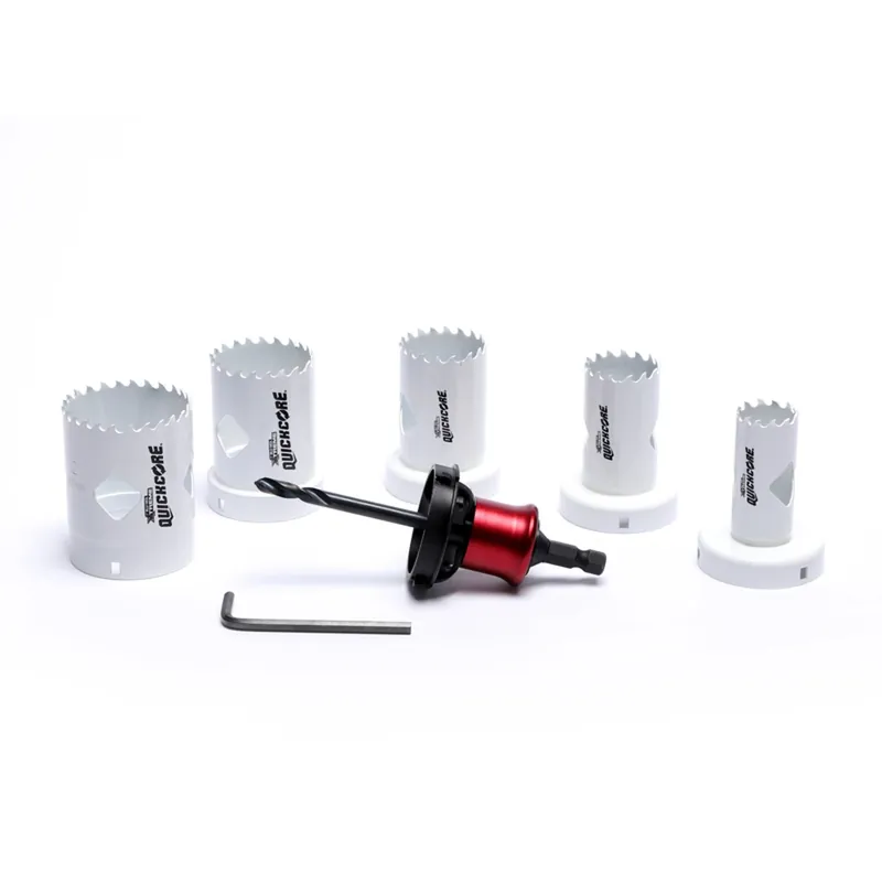 Quickcore Bi-metal Hole Saw Set 7 Pieces With Quick-change Arbor
