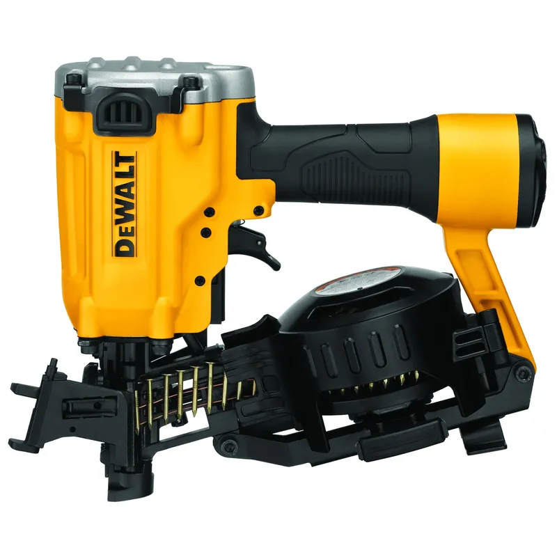 Dw45rn 15-degree Pneumatic Coil Roofing Nailer With 120 Nail Capacity