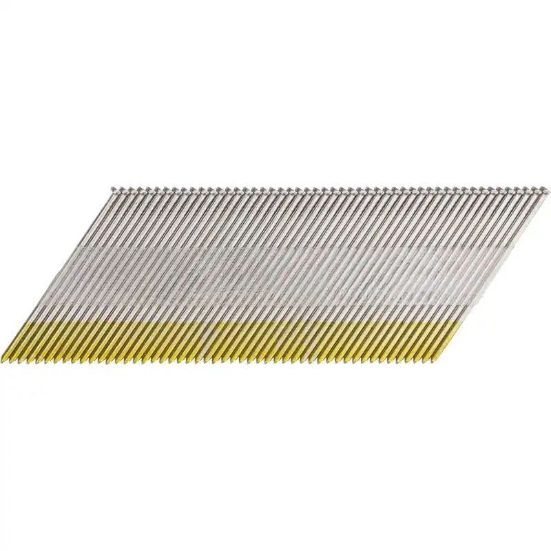 Grip-Rite 2-1/2 In. L X 15 Ga. Angled Strip Electro Galvanized Finish Nails 34 Deg 4000 Pk