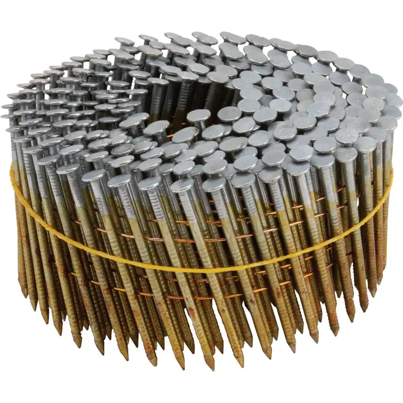 Grip-Rite 2-3/8 In. L X 11 Ga. Wire Coil Brite Framing Nails 15 Deg 3000 Pk