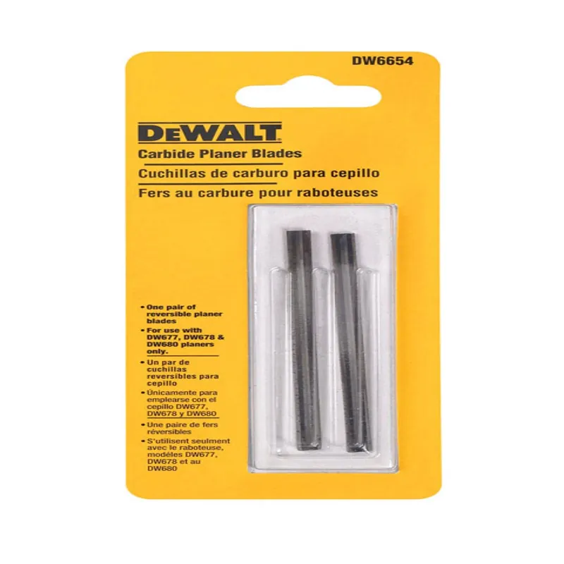 DEWALT 3-1/4 In. L Carbide Planer Blade Double-Edged 2 Pk
