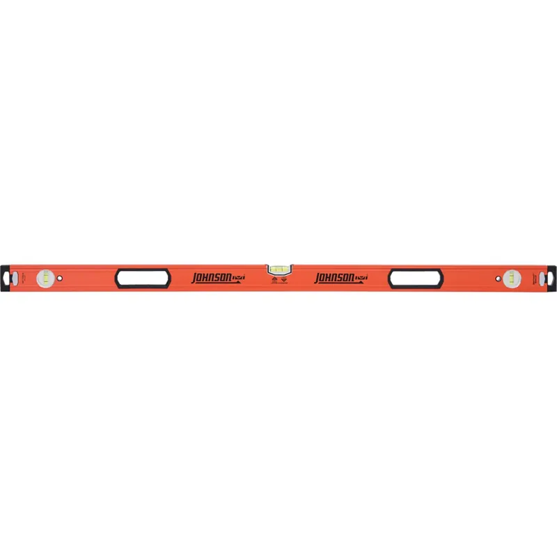 Johnson 48 In. Aluminum Heavy Duty Box Level 3 Vial
