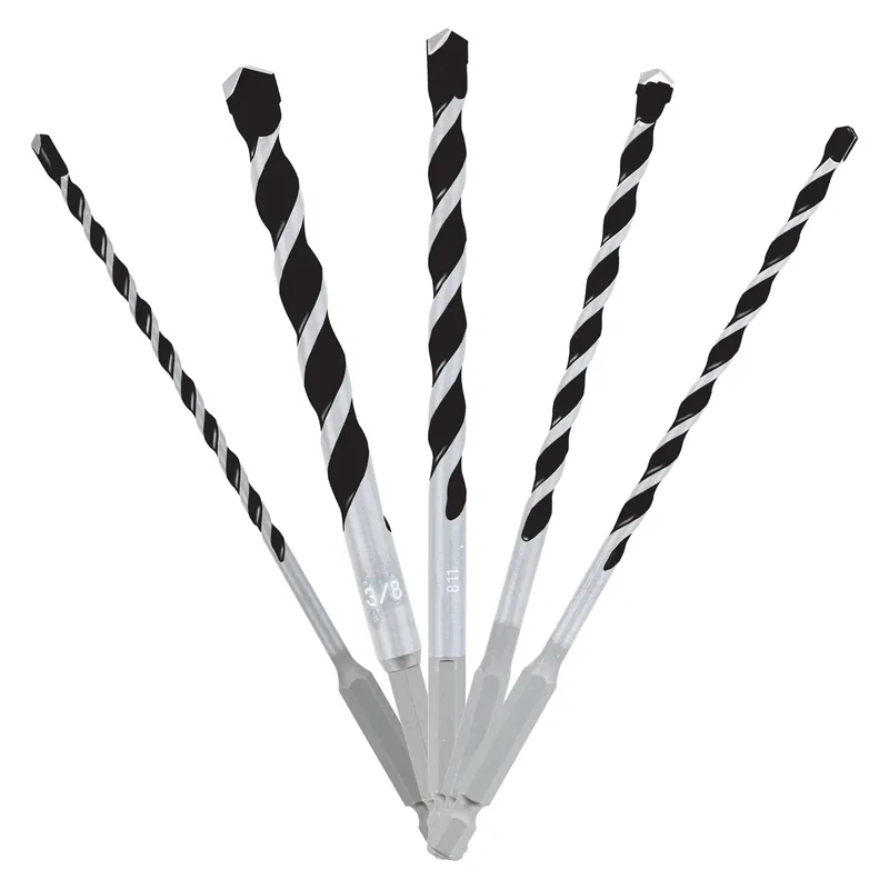 Diablo Multi-Material Carbide Tipped Hammer Drill Bit Set Hex Shank 5 Pc