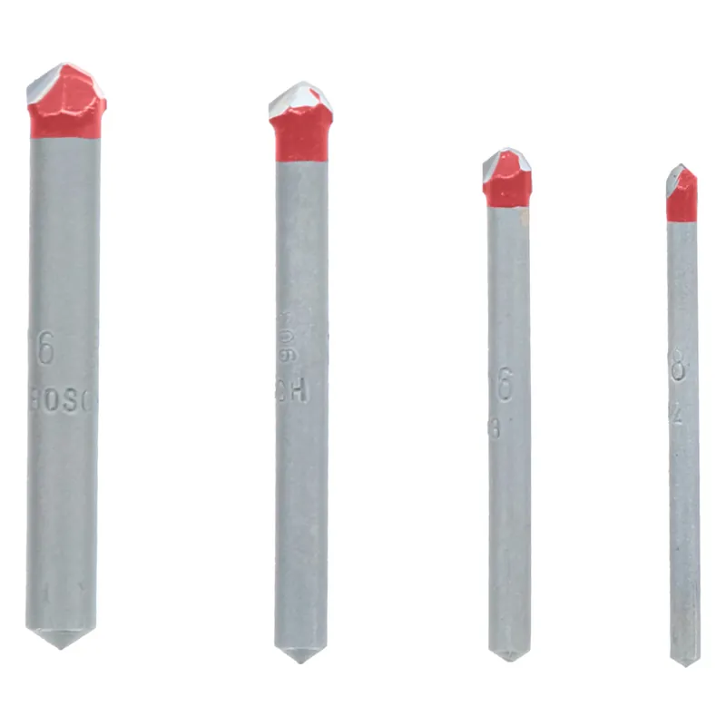 Diablo Carbide Tipped Tile And Stone Drill Bit Set 3-Flat Shank 4 Pc