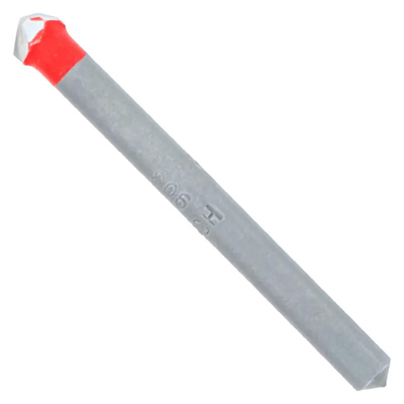 Diablo 1/4 In. X 2-1/4 In. L Carbide Tipped Tile And Stone Drill Bit 3-Flat Shank 1 Pk
