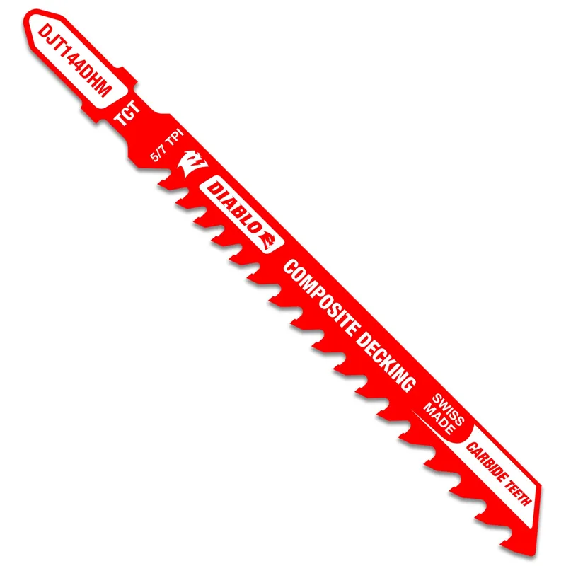 Diablo 4 In. Carbide T-Shank Composite Decking Jig Saw Blade 5/7 TPI 1 Pk
