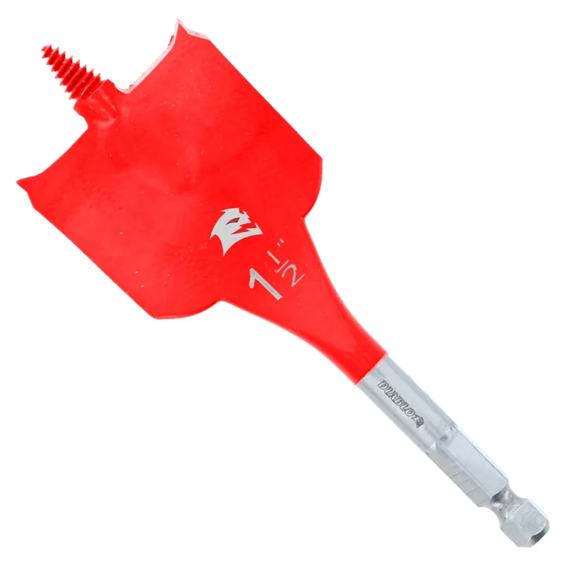 Diablo 1-1/2 In. X 4 In. L High Speed Steel Clean Wood Spade Bit Hex Shank 1 Pk