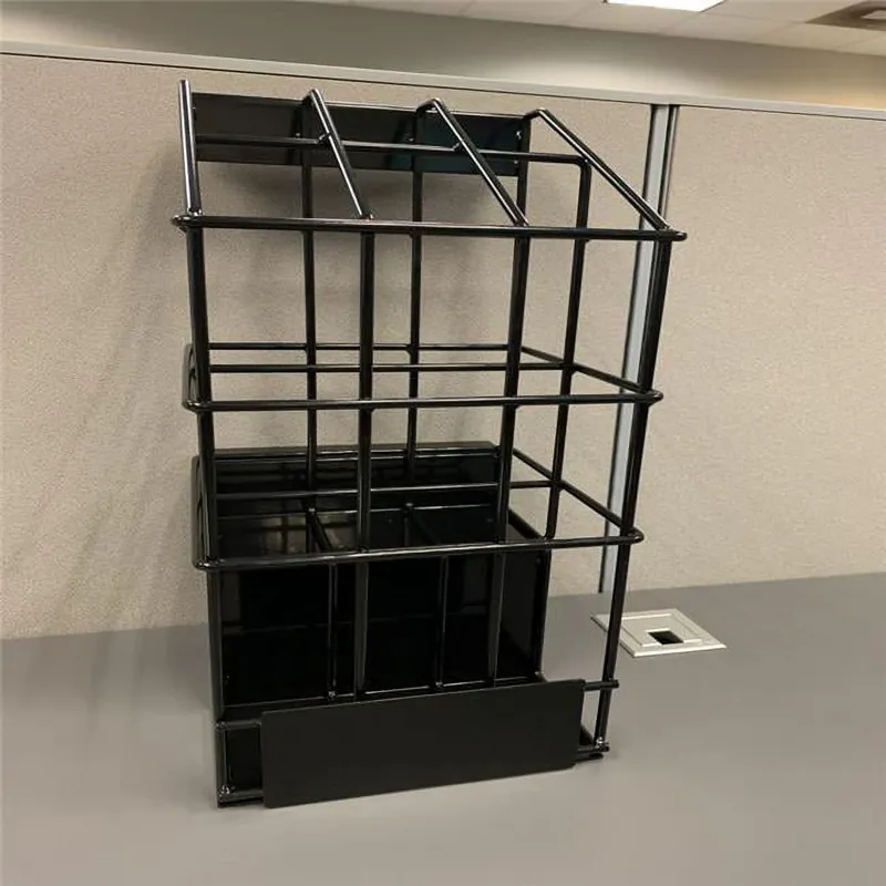 19 In. H X 9 In. W X 8 In. D Black Metal Lawn Mower Blade Holder Display