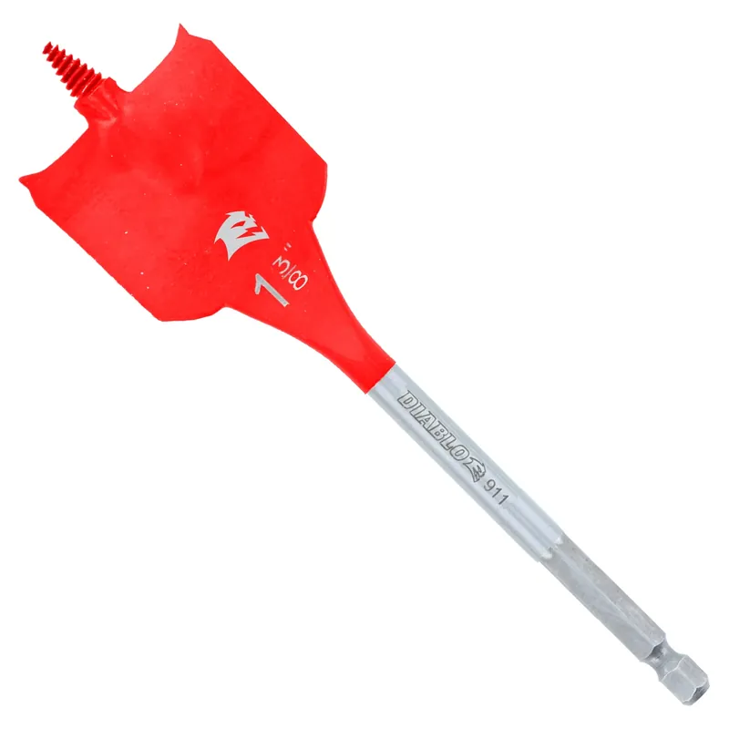 Diablo 1-3/8 In. X 6 In. L High Speed Steel Clean Wood Spade Bit Hex Shank 1 Pk
