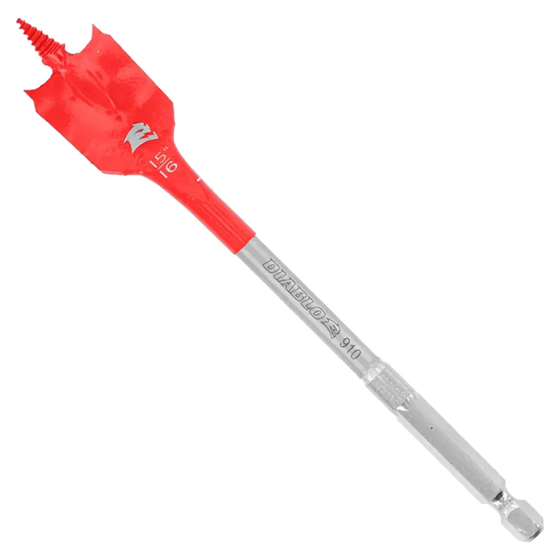 Diablo 15/16 In. X 6 In. L High Speed Steel Clean Wood Spade Bit Hex Shank 1 Pk