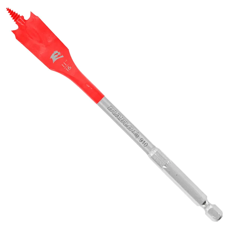 Diablo 11/16 In. X 6 In. L High Speed Steel Clean Wood Spade Bit Hex Shank 1 Pk