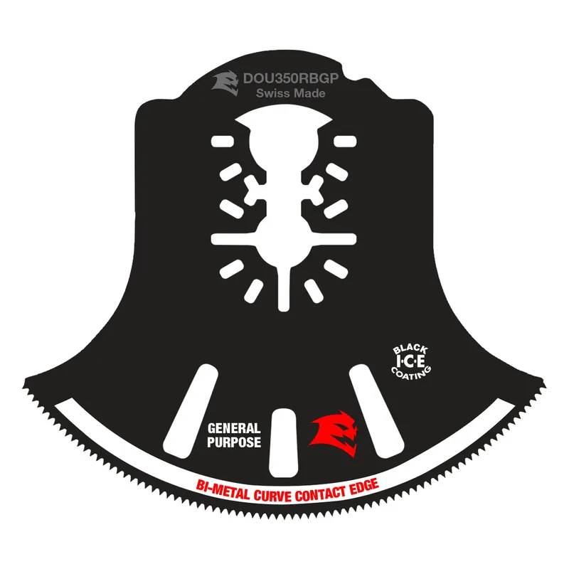 Diablo 3-1/2 In. X 3-1/2 In. W Bi-Metal Semi-Circle Oscillating Blade General Purpose Cuts 1 Pk