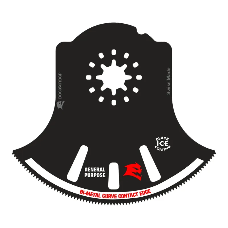 Diablo Starlock 3-1/2 In. X 3-1/2 In. W Bi-Metal Semi-Circle Oscillating Blade General Purpose Cuts