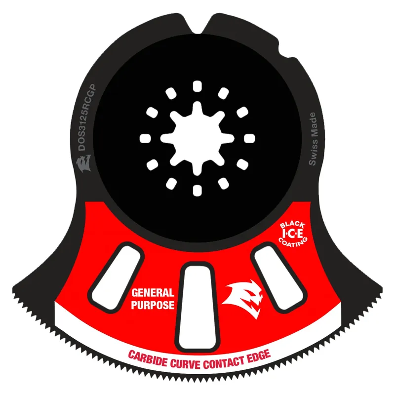 Diablo Starlock 3-1/8 In. W Carbide Semi-Circle Oscillating Blade General Purpose Cuts 1 Pk