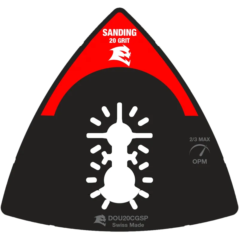 Diablo 3-1/2 In. W Carbide Grit Triangular Oscillating Sanding Plate General Purpose Cuts 1 Pk