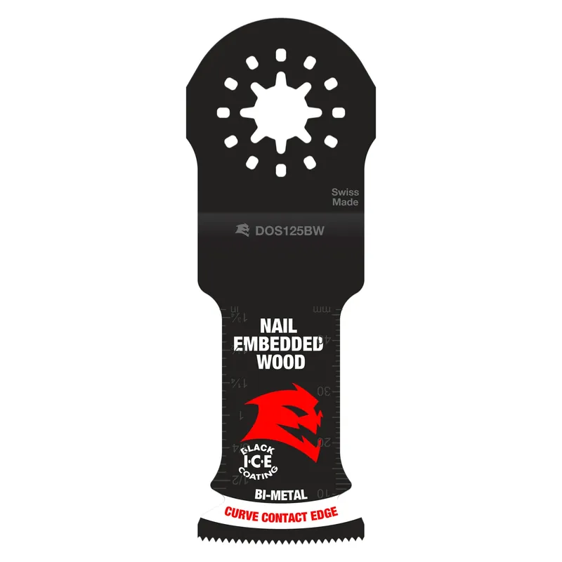 Diablo Starlock 1-1/4 In. W Bi-Metal Curved Contact Edge Oscillating Blade Nail-Embedded Wood 3 Pk