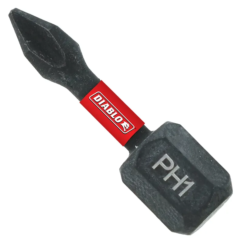 Diablo Phillips 1 X 1 In. L Driver Bit Black Oxide 5 Pk
