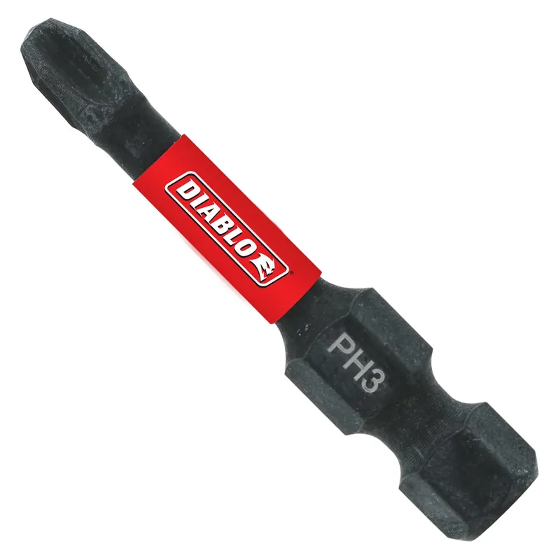 Diablo Phillips 3 X 2 In. L Driver Bit Black Oxide 1 Pc