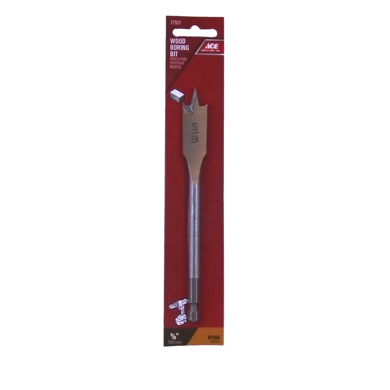 5/8 In. Diameter X 6 In. Length Steel Wood Boring Bit With Quick-change Hex Shank