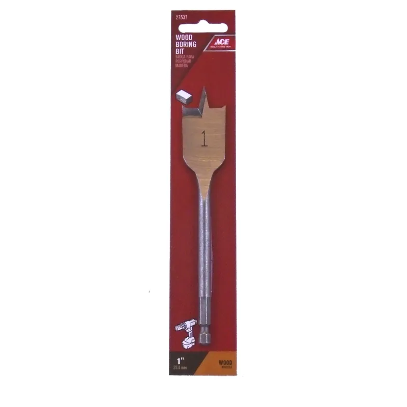 1 In. Diameter X 6 In. Length Steel Wood Boring Bit With Quick-change Hex Shank
