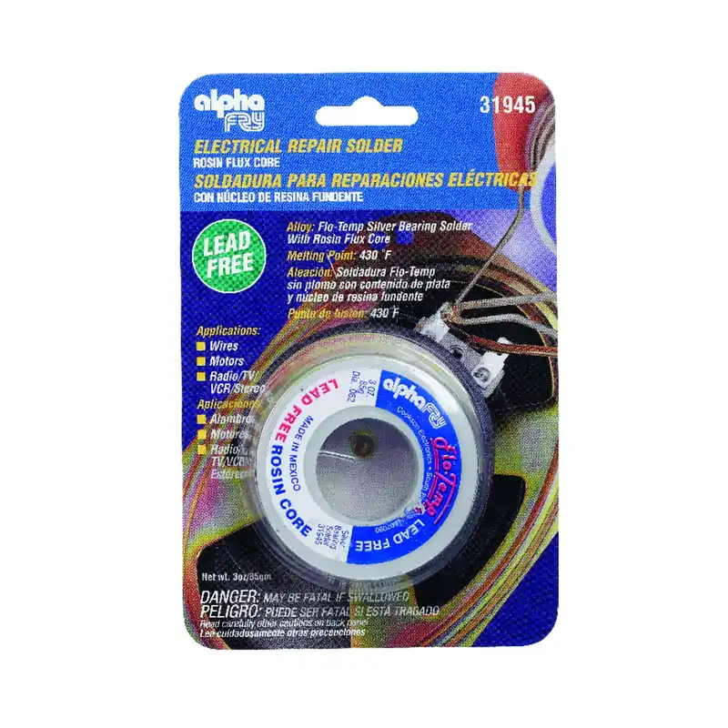 Lead-Free Electrical Solder, 3-oz., .062-Diameter